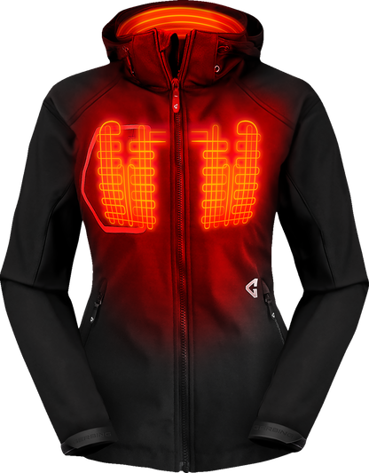 GERBING HEATED CLOTHING Women's 7V Torrid Softshell Heated Jacket 2.0 - Large GER-TJKT-7V-W-B-L