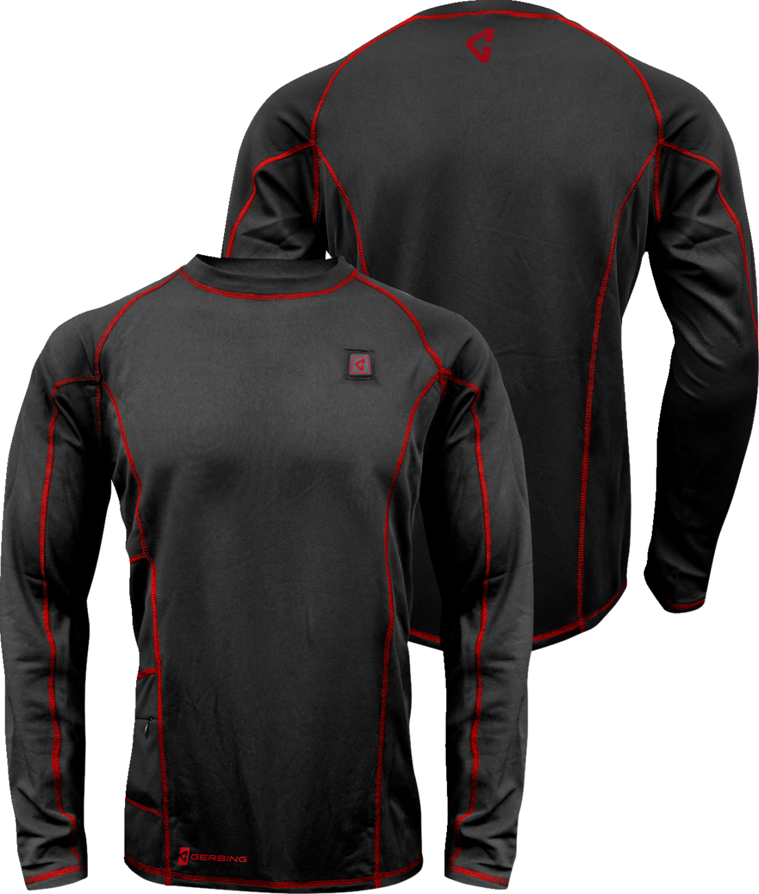 GERBING HEATED CLOTHING 7V Heated Base Layer Shirt - XL GER-BLS-7V-M-BLK-XL