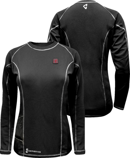 GERBING HEATED CLOTHING Women's 7V Heated Base Layer Shirt - S GER-BLS-7V-W-BLK-S