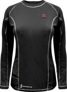 GERBING HEATED CLOTHING Women's 7V Heated Base Layer Shirt - 2XL GER-BLS-7V-W-BLK-XXL