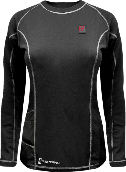 GERBING HEATED CLOTHING Women's 7V Heated Base Layer Shirt - XL GER-BLS-7V-W-BLK-XL