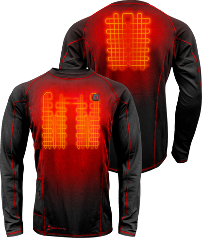 GERBING HEATED CLOTHING 7V Heated Base Layer Shirt - Small GER-BLS-7V-M-BLK-S