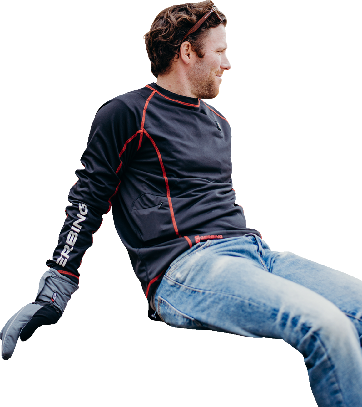 GERBING HEATED CLOTHING 7V Heated Base Layer Shirt - XL GER-BLS-7V-M-BLK-XL