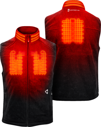 GERBING HEATED CLOTHING 7V Thermite Fleece Heated Vest 2.0 - Black - Small GER-TFVST-7V-M-B-S