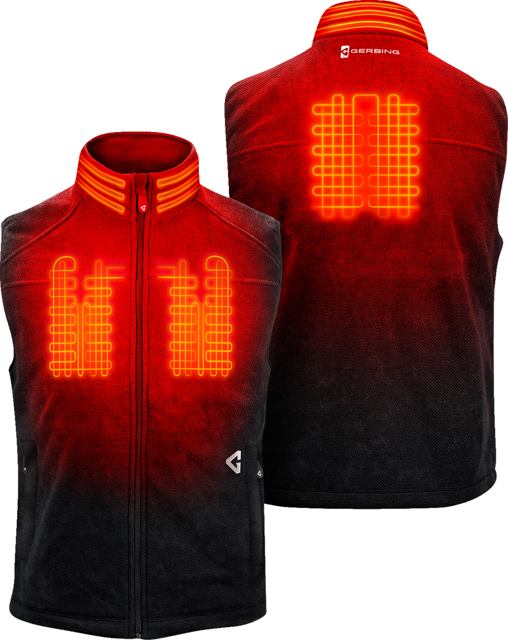 GERBING HEATED CLOTHING 7V Thermite Fleece Heated Vest 2.0 - Black - Medium GER-TFVST-7V-M-B-M