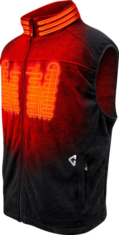 GERBING HEATED CLOTHING 7V Thermite Fleece Heated Vest 2.0 - Black - Small GER-TFVST-7V-M-B-S