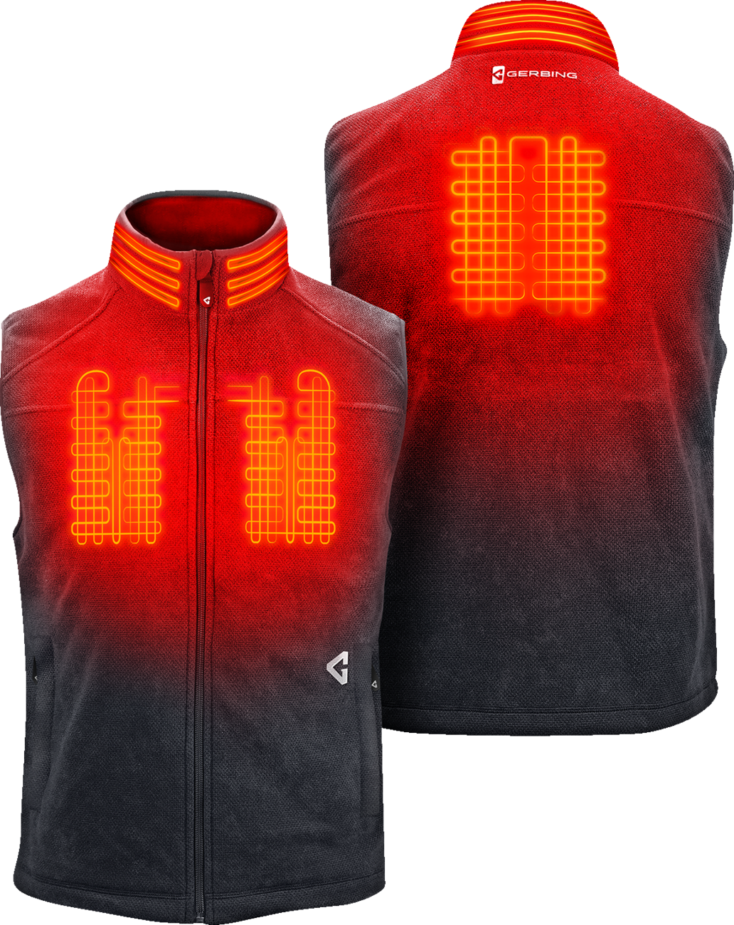 GERBING HEATED CLOTHING 7V Thermite Fleece Heated Vest 2.0 - Gray - Medium GER-TFVST-7V-M-G-M