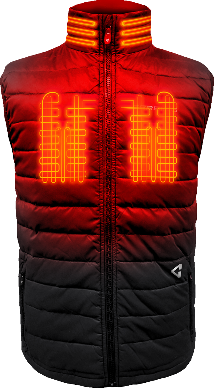 GERBING HEATED CLOTHING 7V Khione Puffer Heated Vest 2.0 - Black - Large GER-KPVST-7V-M-B-L