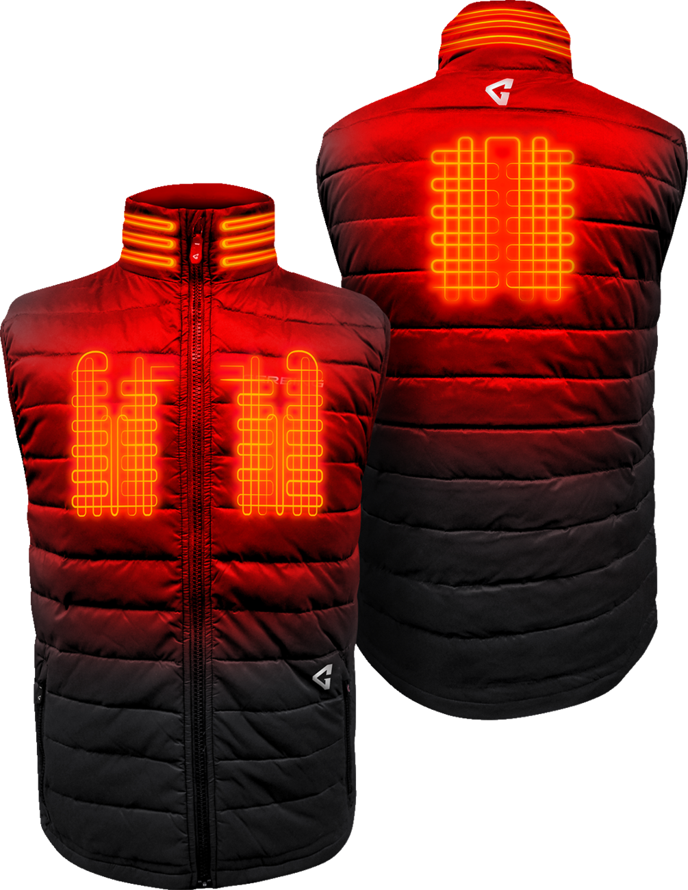 GERBING HEATED CLOTHING 7V Khione Puffer Heated Vest 2.0 - Black - Small GER-KPVST-7V-M-B-S