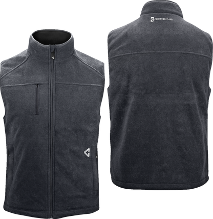 GERBING HEATED CLOTHING 7V Thermite Fleece Heated Vest 2.0 - Gray - Medium GER-TFVST-7V-M-G-M