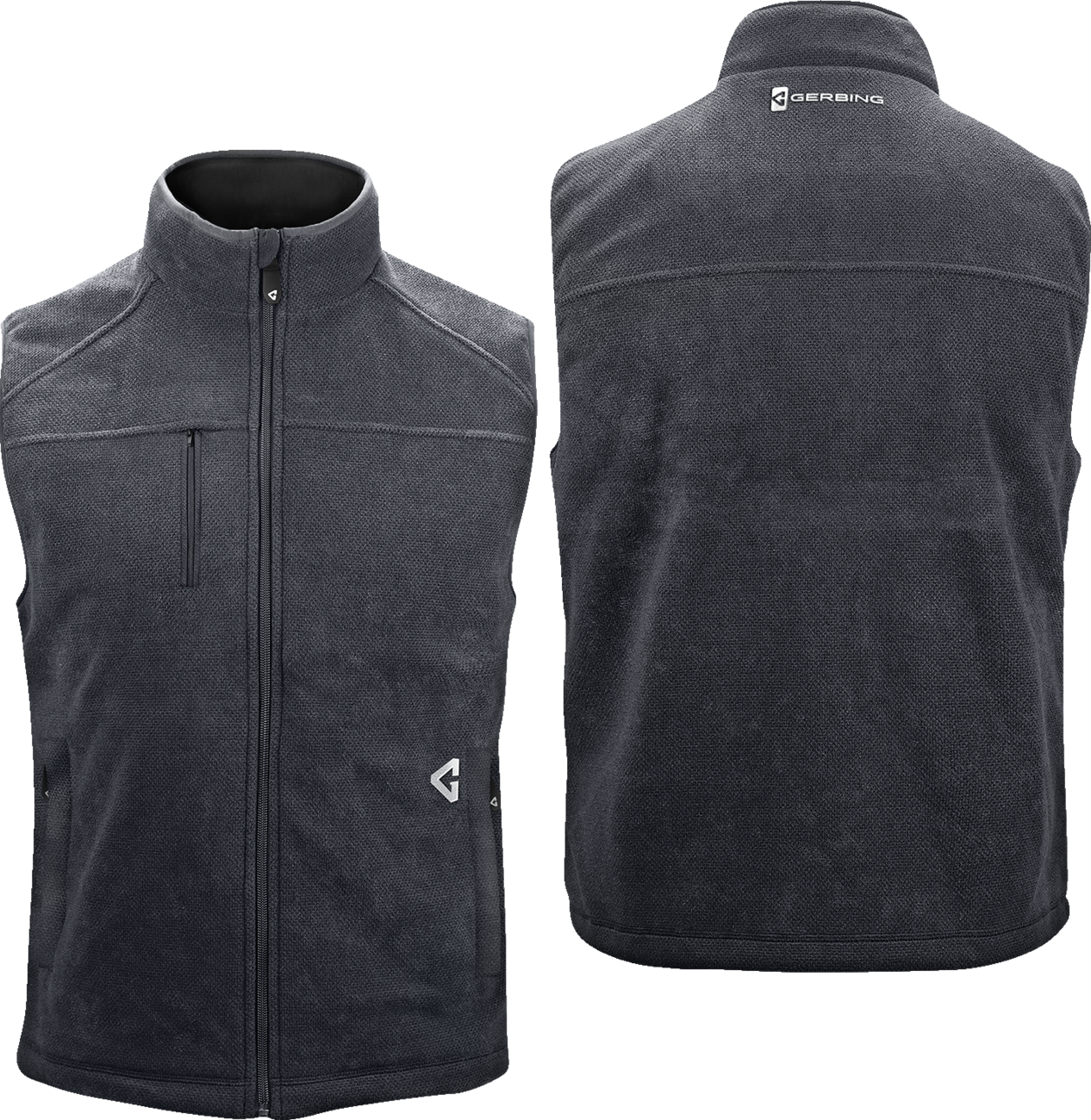 GERBING HEATED CLOTHING 7V Thermite Fleece Heated Vest 2.0 - Gray - Small GER-TFVST-7V-M-G-S