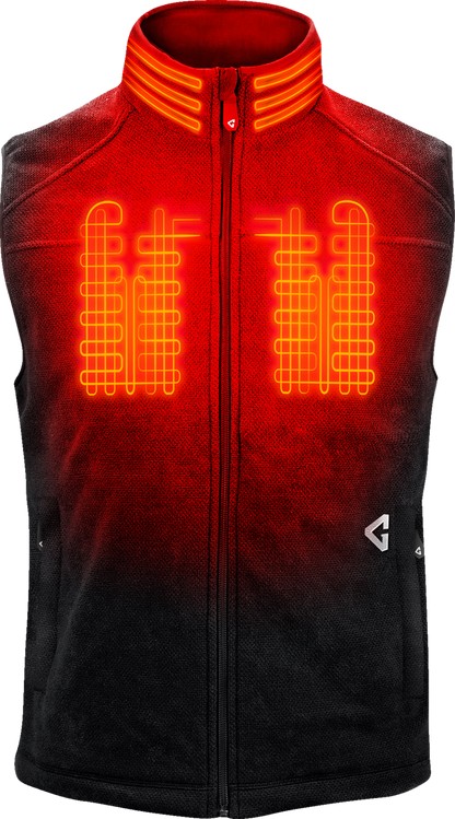 GERBING HEATED CLOTHING 7V Thermite Fleece Heated Vest 2.0 - Black - Small GER-TFVST-7V-M-B-S