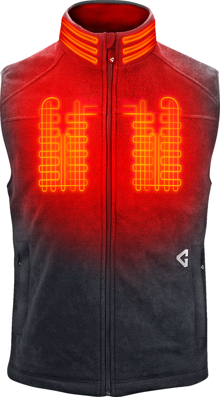GERBING HEATED CLOTHING 7V Thermite Fleece Heated Vest 2.0 - Gray - 2XL GER-TFVST-7V-M-G-XXL