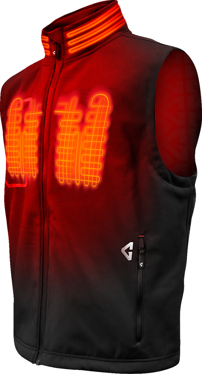GERBING HEATED CLOTHING 7V Torrid Softshell Heated Vest 2.0 - Black - Small GER-TVST-7V-M-B-S