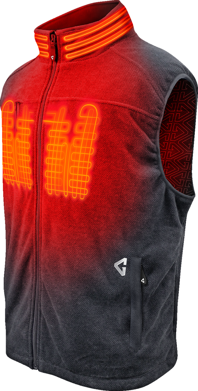 GERBING HEATED CLOTHING 7V Thermite Fleece Heated Vest 2.0 - Gray - XL GER-TFVST-7V-M-G-XL