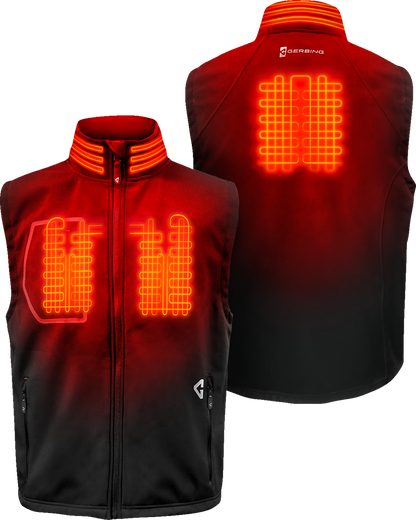 GERBING HEATED CLOTHING 7V Torrid Softshell Heated Vest 2.0 - Black - Medium GER-TVST-7V-M-B-M