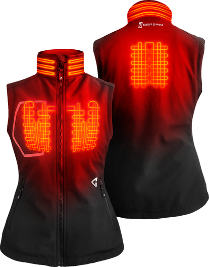 GERBING HEATED CLOTHING Women's 7V Torrid Softshell Heated Vest 2.0 - Black - Large GER-TVST-7V-W-B-L