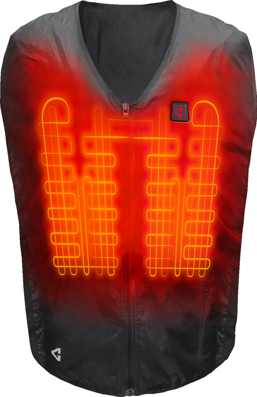 GERBING HEATED CLOTHING 7V Battery Heated Vest Liner - Black - S/M GERVTLN7VUNIBLKSM