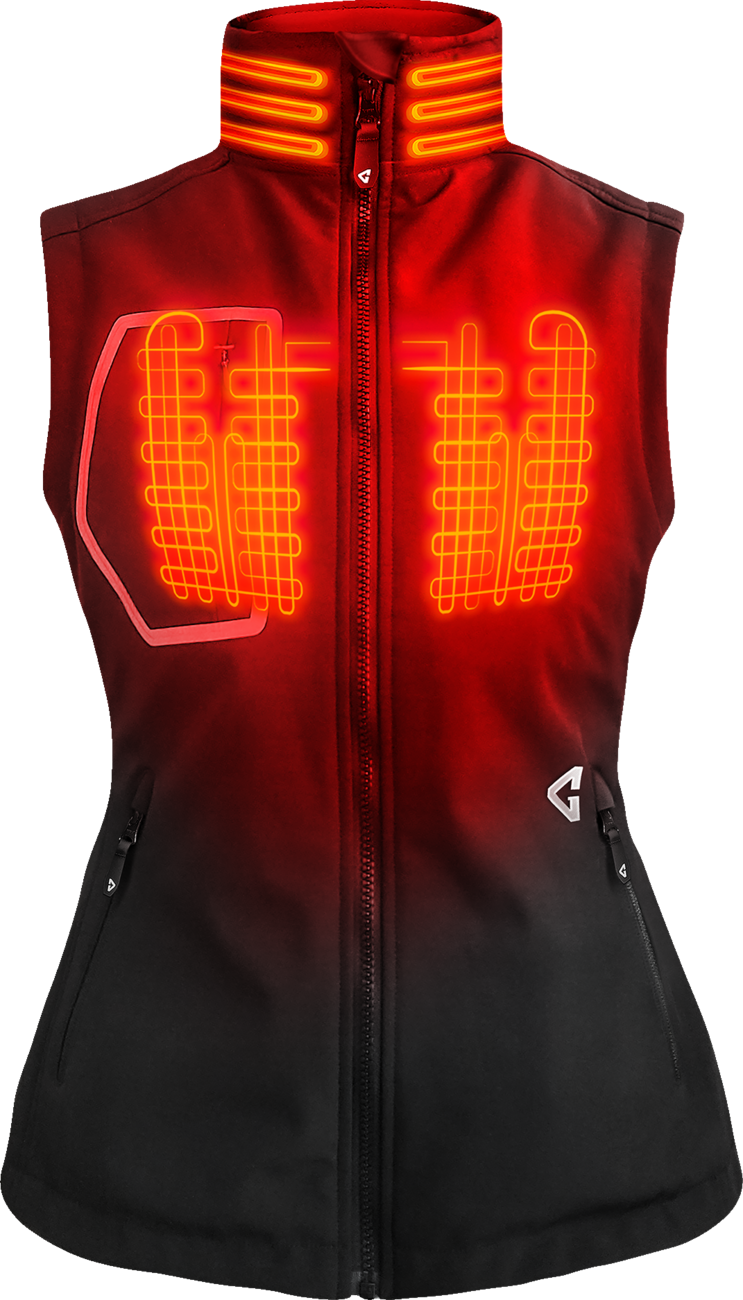 GERBING HEATED CLOTHING Women's 7V Torrid Softshell Heated Vest 2.0 - Black - Medium GER-TVST-7V-W-B-M