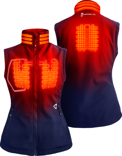 GERBING HEATED CLOTHING Women's 7V Torrid Softshell Heated Vest 2.0 - Navy - Small GER-TVST-7V-W-N-S