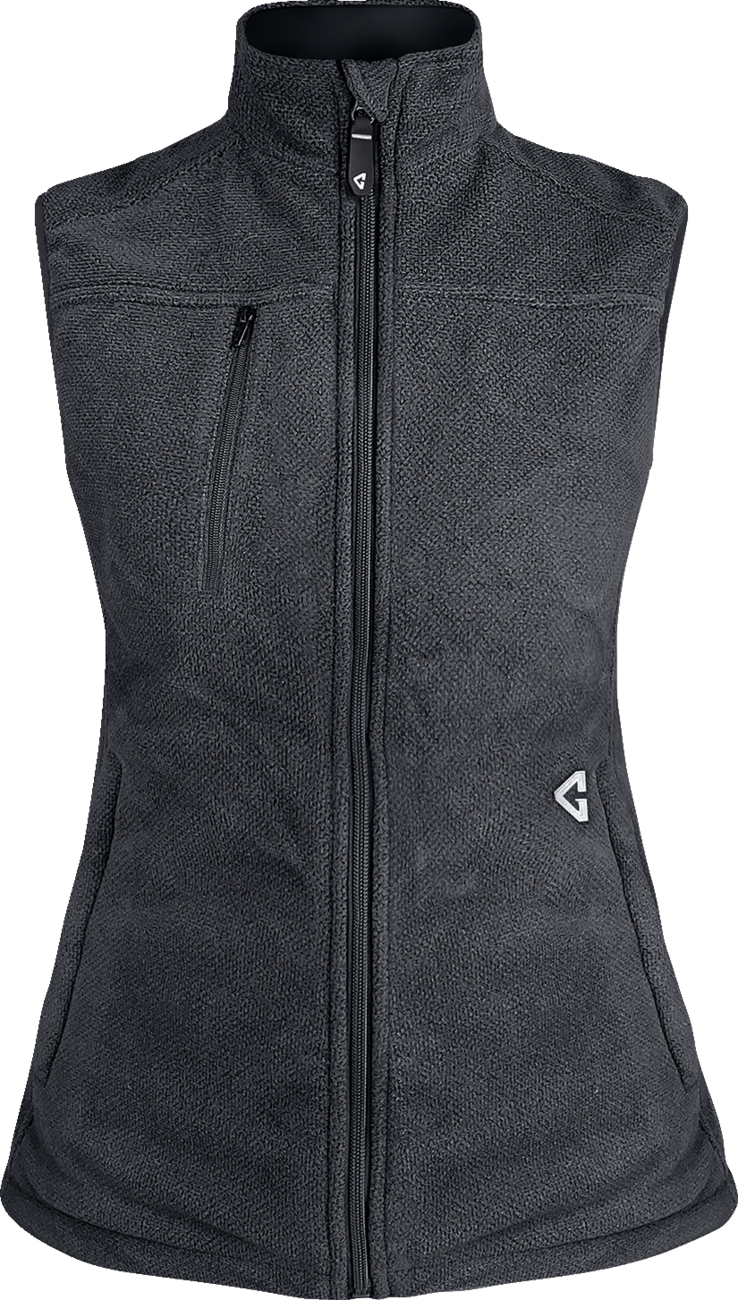 GERBING HEATED CLOTHING Women's 7V Thermite Heated Fleece Vest 2.0 - Gray - Large GER-TFVST-7V-W-GL