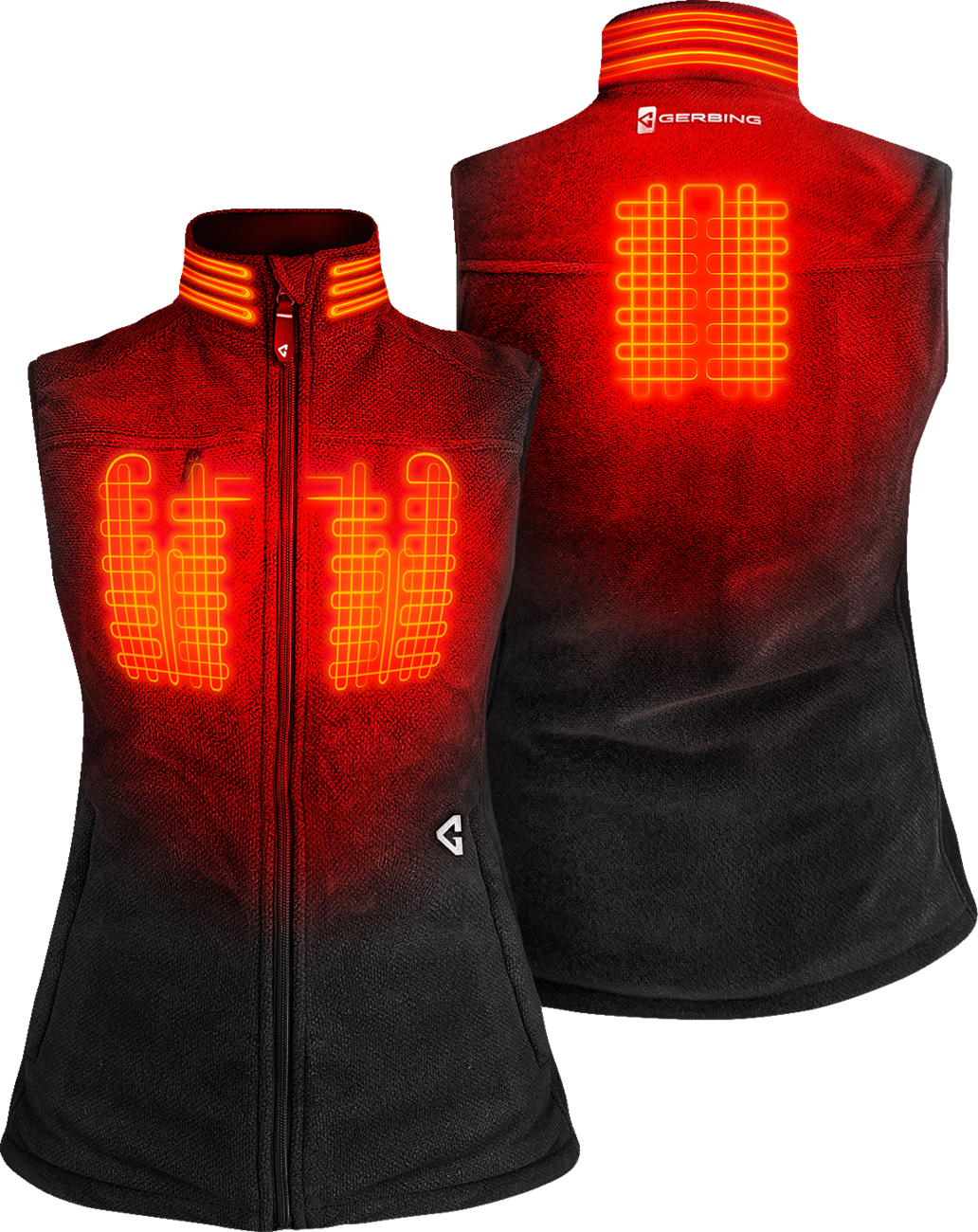 GERBING HEATED CLOTHING Women's 7V Thermite Heated Fleece Vest 2.0 - Black - Small GER-TFVST-7V-W-BS