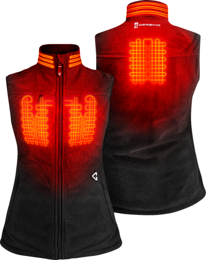 GERBING HEATED CLOTHING Women's 7V Thermite Heated Fleece Vest 2.0 - Black - Small GER-TFVST-7V-W-BS