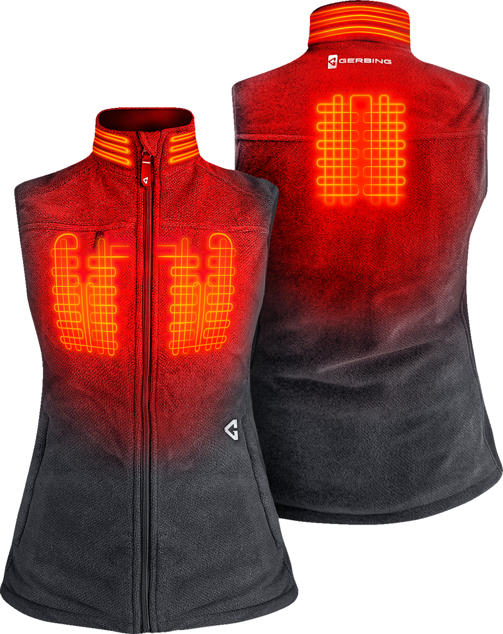 GERBING HEATED CLOTHING Women's 7V Thermite Heated Fleece Vest 2.0 - Gray - XS GER-TFVST-7V-W-GXS