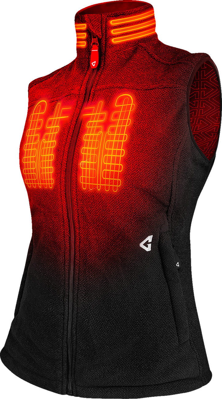 GERBING HEATED CLOTHING Women's 7V Thermite Heated Fleece Vest 2.0 - Black - Medium GER-TFVST-7V-W-BM
