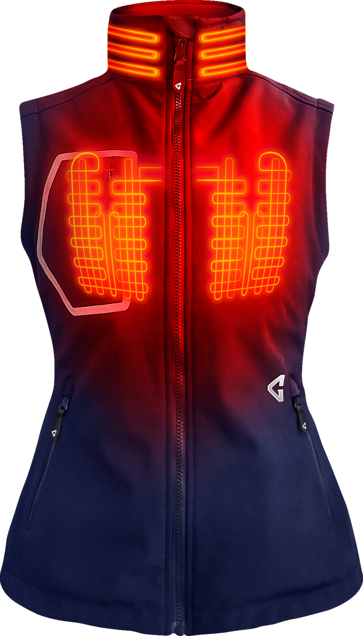 GERBING HEATED CLOTHING Women's 7V Torrid Softshell Heated Vest 2.0 - Navy - XS GER-TVST-7V-W-N-XS
