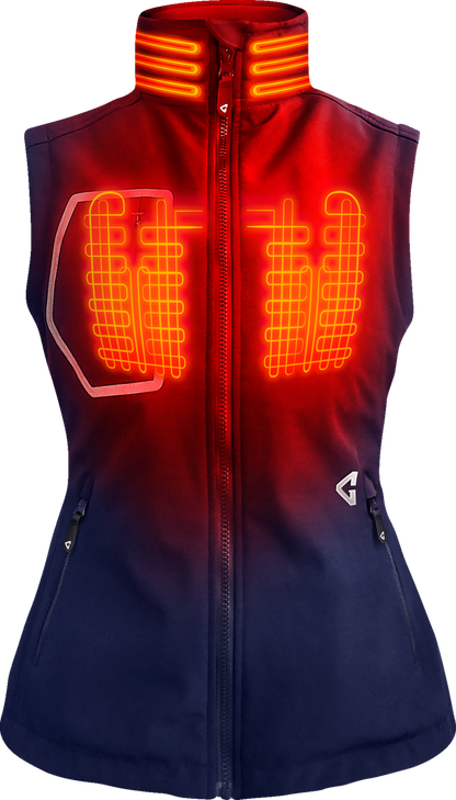 GERBING HEATED CLOTHING Women's 7V Torrid Softshell Heated Vest 2.0 - Navy - XS GER-TVST-7V-W-N-XS