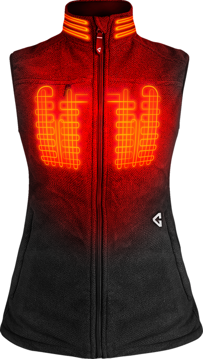 GERBING HEATED CLOTHING Women's 7V Thermite Heated Fleece Vest 2.0 - Black - XS GER-TFVST-7V-W-BXS
