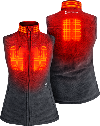 GERBING HEATED CLOTHING Women's 7V Thermite Heated Fleece Vest 2.0 - Gray - XL GER-TFVST-7V-W-GXL