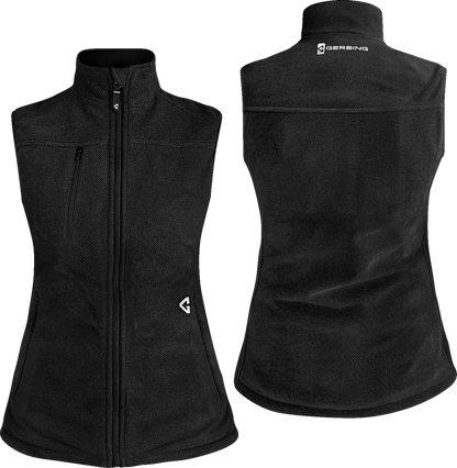 GERBING HEATED CLOTHING Women's 7V Thermite Heated Fleece Vest 2.0 - Black - Large GER-TFVST-7V-W-BL