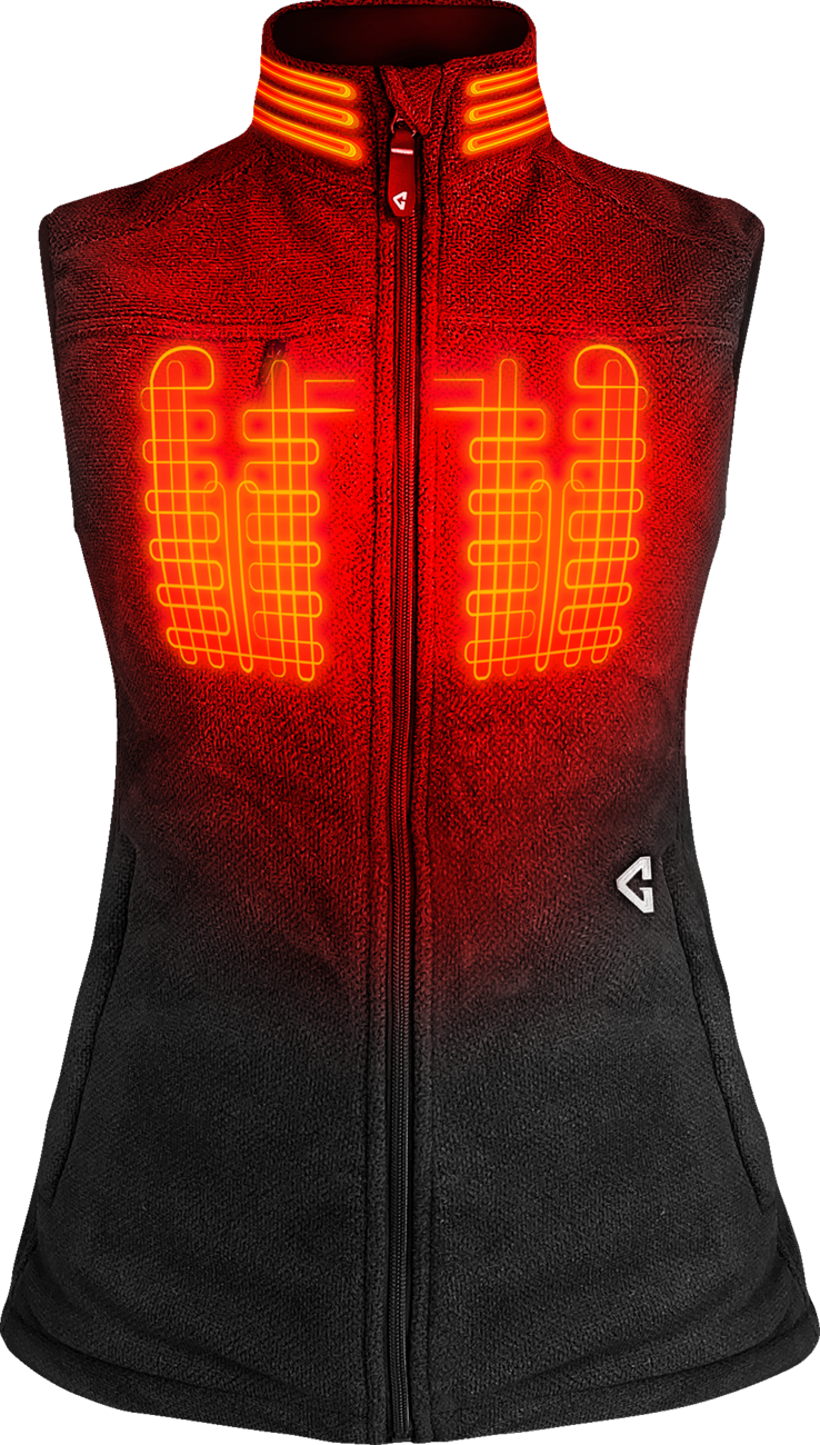 GERBING HEATED CLOTHING Women's 7V Thermite Heated Fleece Vest 2.0 - Black - Small GER-TFVST-7V-W-BS