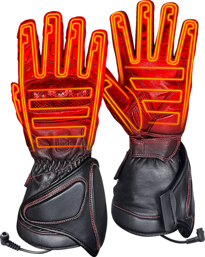 GERBING HEATED CLOTHING 12 V Extreme Hard Knuckle Heated Gloves - Black - Large GER-EXGL-12-B-L