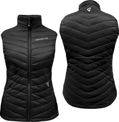 GERBING HEATED CLOTHING Women's 7V Khione Puffer Heated Vest 2.0 - Black - XL GER-KPVST-7V-W-B-XL