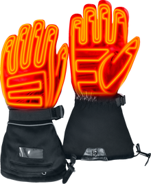 GERBING HEATED CLOTHING GT5 12 V Hybrid Heated Gloves - Black - 2XL GERGLVGT512VBLKXXL