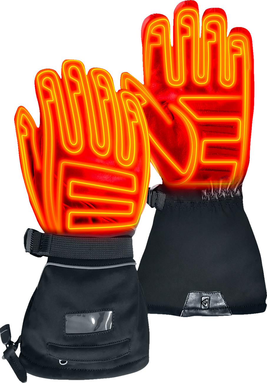 GERBING HEATED CLOTHING GT5 12 V Hybrid Heated Gloves - Black - 2XL GERGLVGT512VBLKXXL