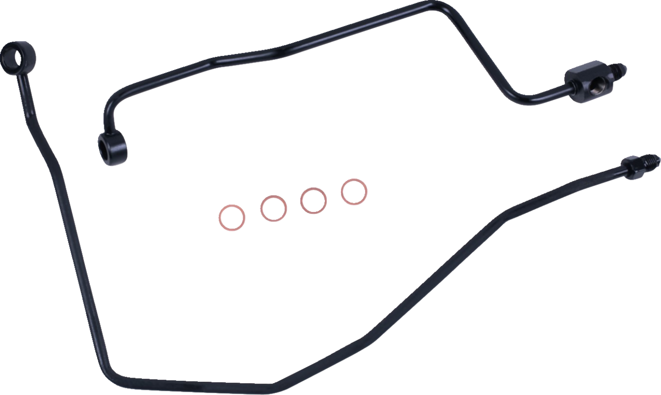 MAGNUM SHIELDING Brake Line Kit - MC to HCU - Rear - Black Pearl AS4624