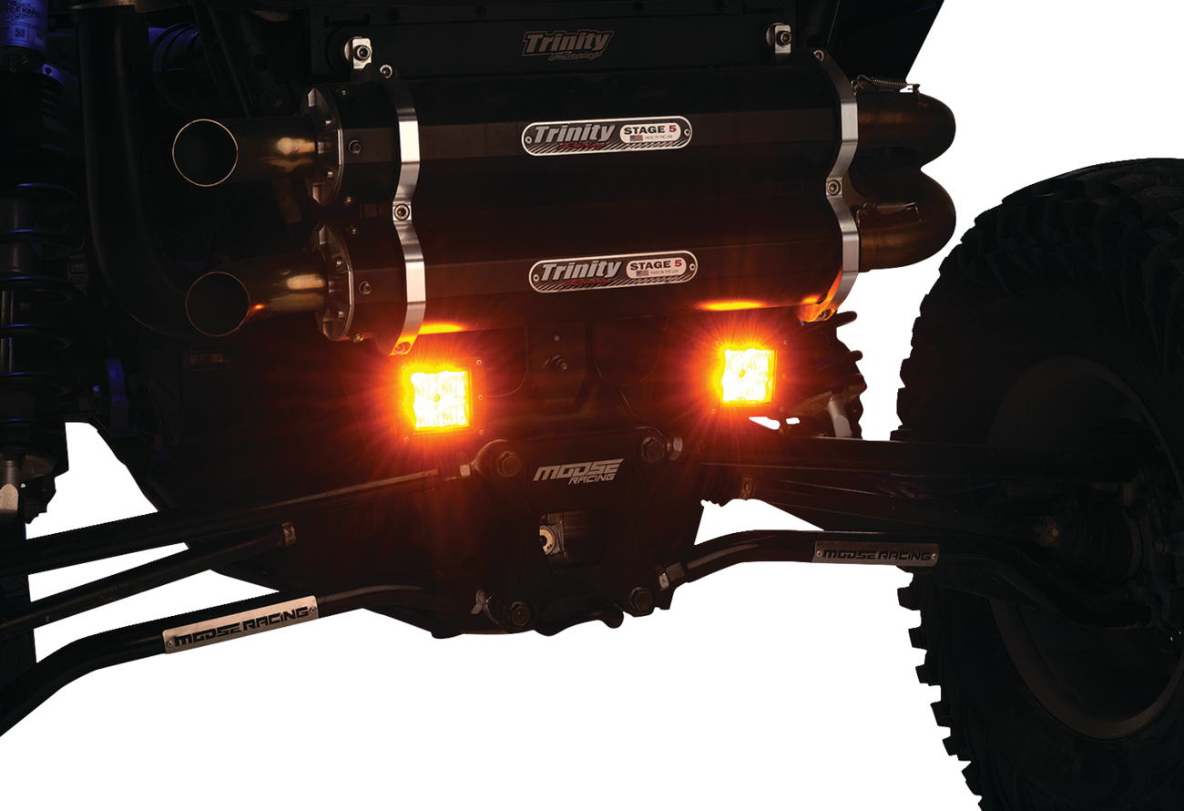 MOOSE OFFROAD Light Pods - LED - 3" - Amber MSE-LPKITA