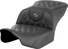 SADDLEMEN Roadsofa™ Seat - without Backrest - Gray Lattice Stitch - FLTR/FLHX '23-'24 823-07-18202