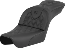 SADDLEMEN RoadSofa™ Seat - Lattice Stitch - without Driver Backrest - FXDWG '04-'05 804-05-182