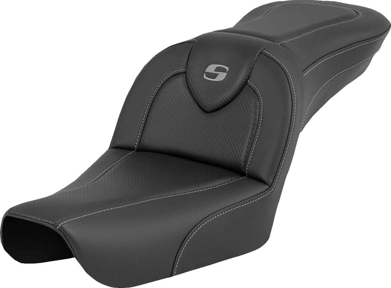 SADDLEMEN RoadSofa™ - Carbon Fiber - without Driver Backrest - FXDWG '04-'05 804-05-185