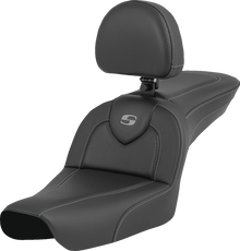 SADDLEMEN RoadSofa™ - Carbon Fiber - with Driver Backrest - FXDWG '04-'05 804-05-185BR