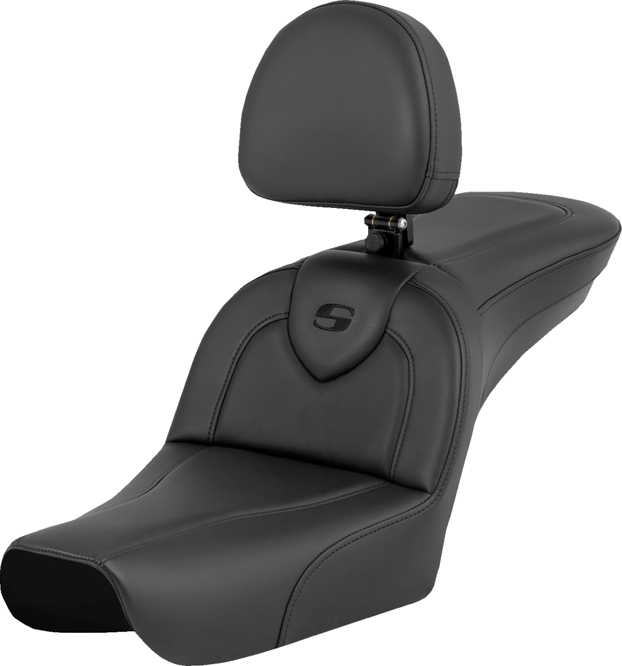 SADDLEMEN RoadSofa™ - Black - with Driver Backrest - FXDWG '04-'05 804-05-187BR