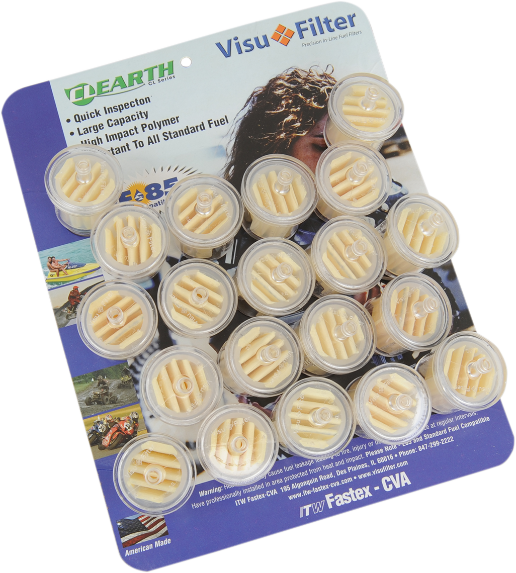 VISU - FILTER In-Line Fuel Filter - 1/4" - 20-Pack 8438 03 9909