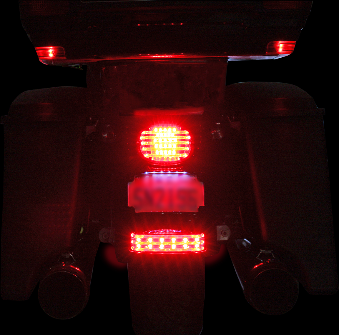 CUSTOM DYNAMICS Fender Tip Light - LED - Smoke Lens - Chrome PB-FT-TOUR-S-C