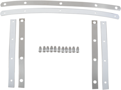 MEMPHIS SHADES Fats Windshield Hardware Straps - Stainless Steel MEM0913