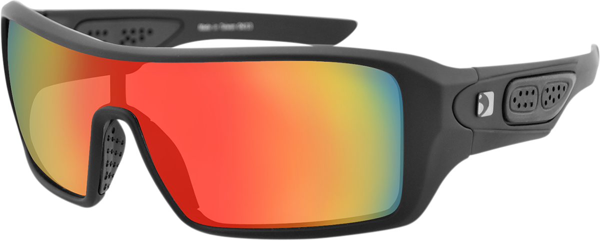 BOBSTER Paragon Sunglasses - Matte Black - Smoke Crimson Mirror Lens EPAR001